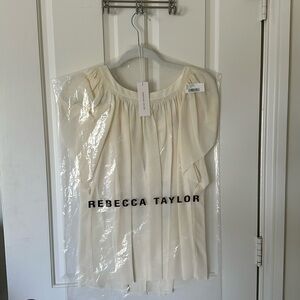 Rebecca Taylor silk blouse cream